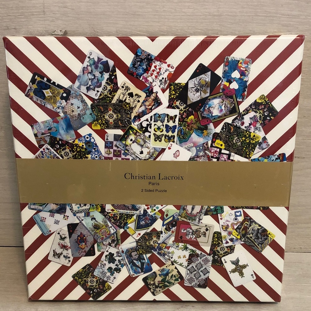 Christian Lacroix Paris Maison De Jeu 2 Sided Gilded Jigsaw Puzzle NIB Pls Read